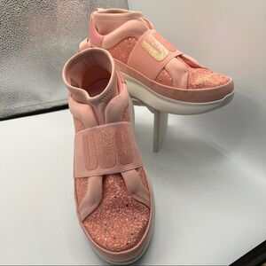 UGG Women Neutra Chunky Glitter Sock Sneaker Size 8 Pink 1114870